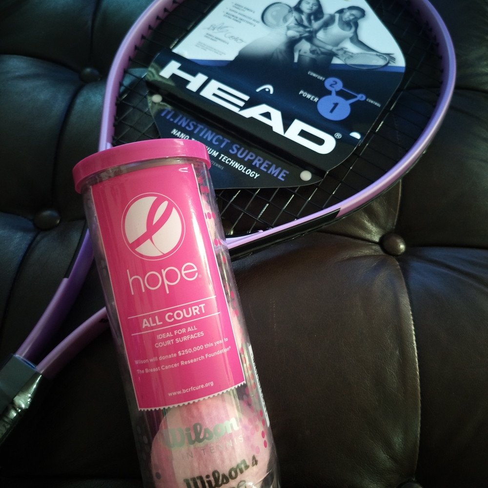 HEAD Tennis Instinct Supreme Racket with Pink Wilson Balls